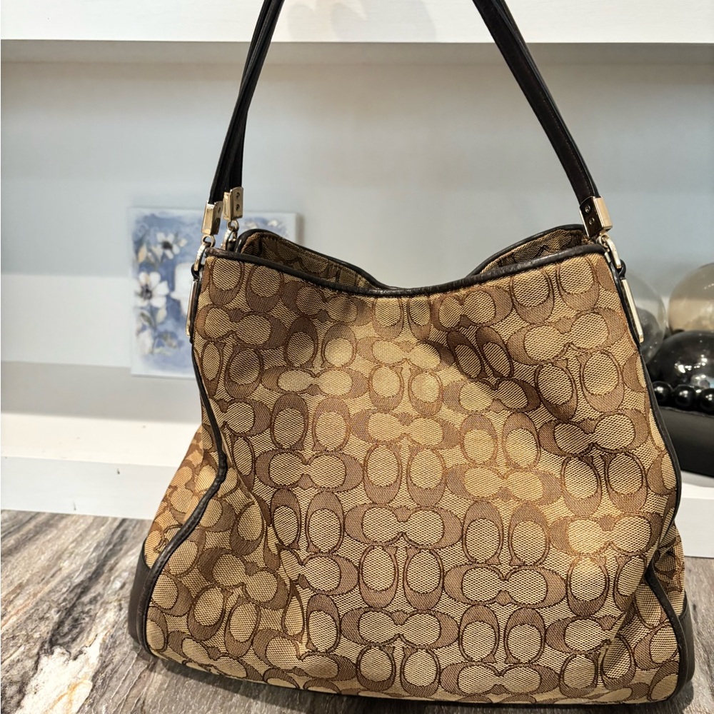 Vintage Canvas Coach purse - Picture 2 of 10